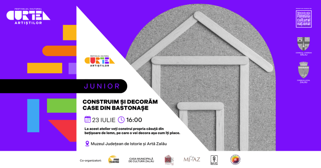 Fotografie din ATELIER PENTRU COPII – CONSTRUIM ȘI DECORĂM CASE DIN BASTONAȘE