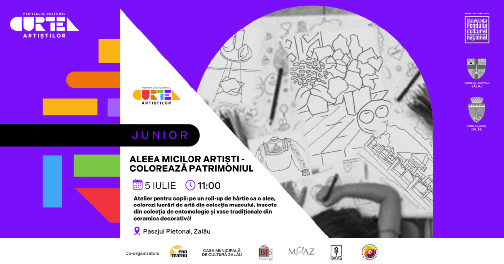 Fotografie din ATELIER PENTRU COPII: ALEEA MICILOR ARTIȘTI – COLOREAZĂ PATRIMONIUL