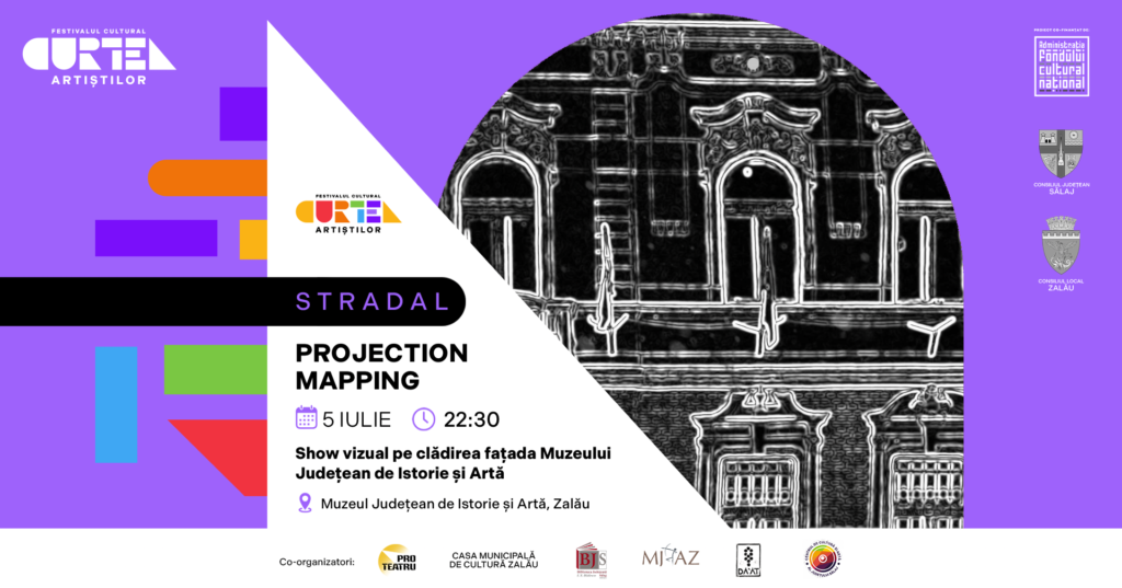 Fotografie din SHOW VIZUAL: PROJECTION MAPPING PE FAȚADA MUZEULUI DE ISTORIE ȘI ARTĂ DIN ZALĂU