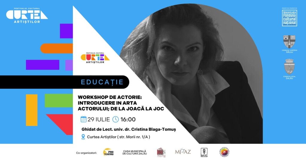 Fotografie din WORKSHOP DE ACTORIE: INTRODUCERE ÎN ARTA ACTORULUI; DE LA JOACĂ LA JOC